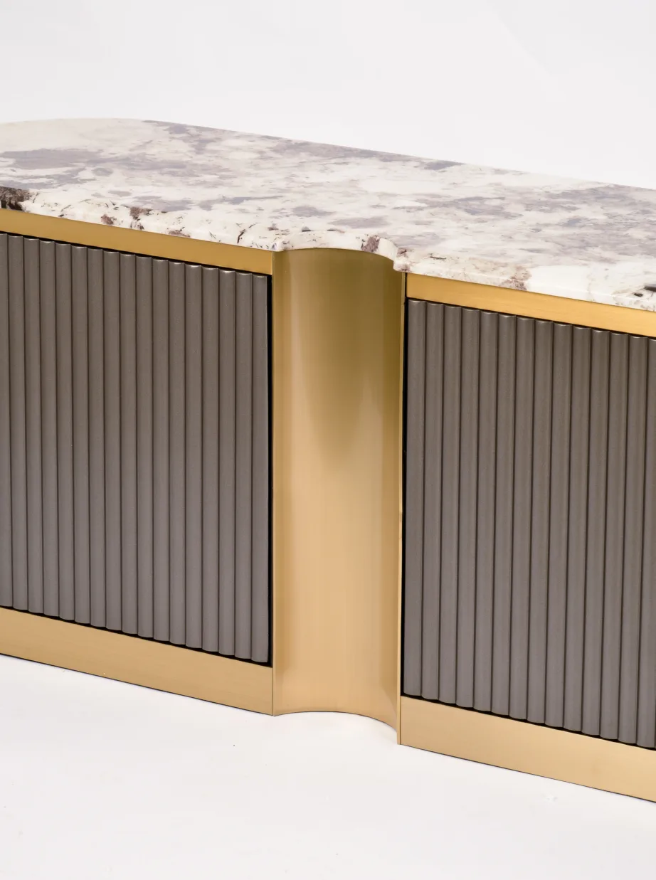 Tume grafiit TV-alus Stilig ST916, roostevaba teras – 14