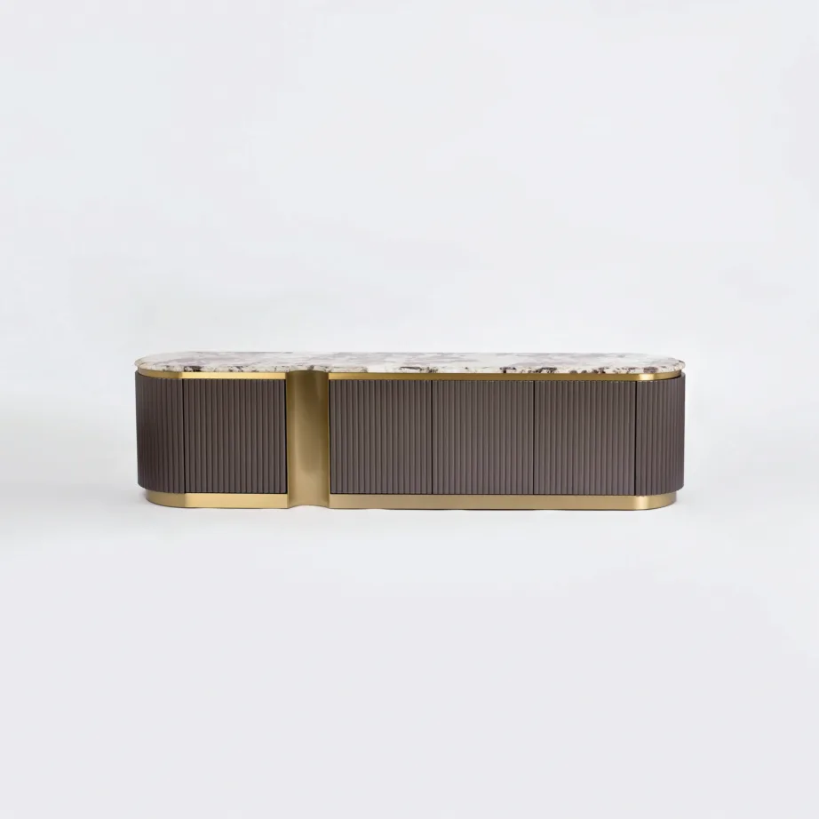 Tume grafiit TV-alus Stilig ST916, roostevaba teras – 3