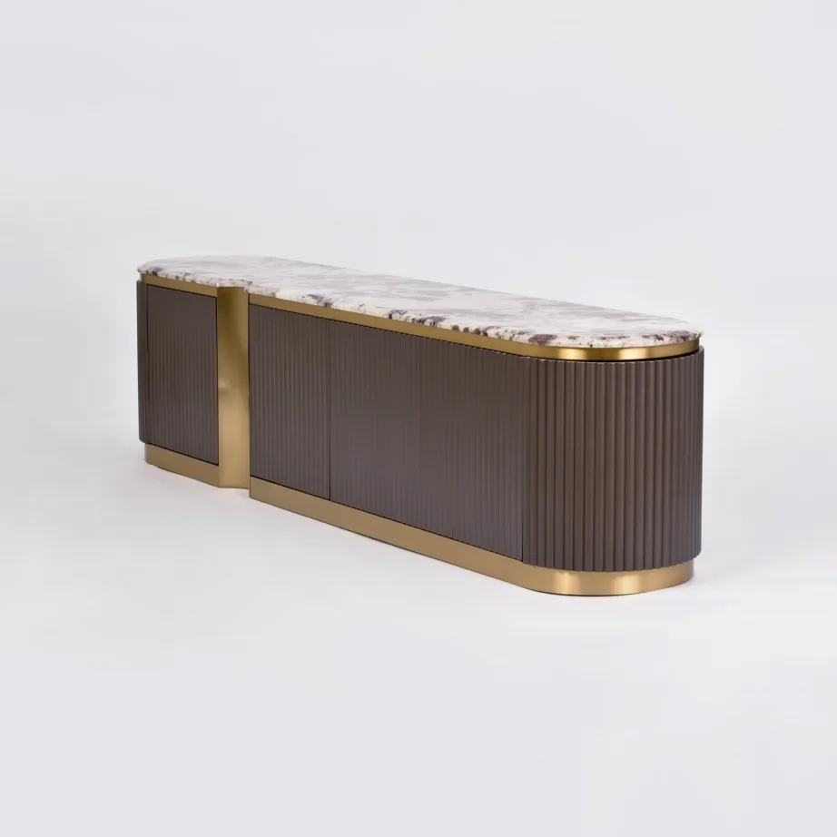 Tume grafiit TV-alus Stilig ST916, roostevaba teras – 4