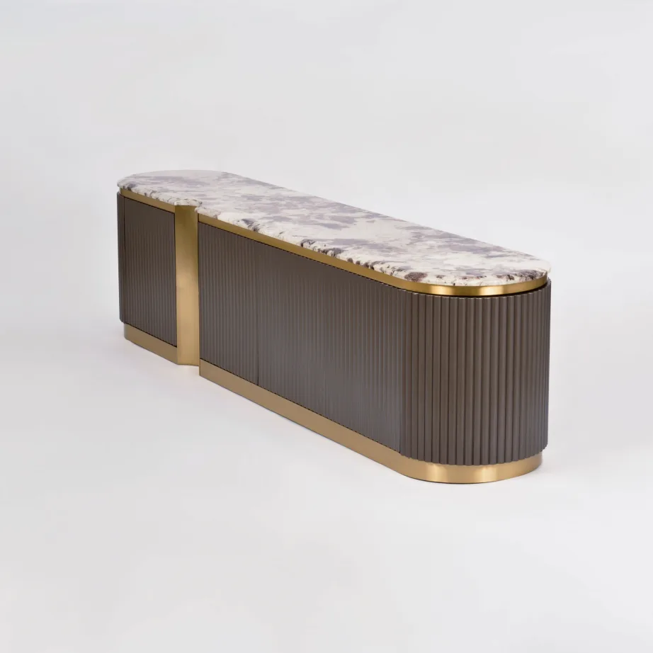 Tume grafiit TV-alus Stilig ST916, roostevaba teras – 5