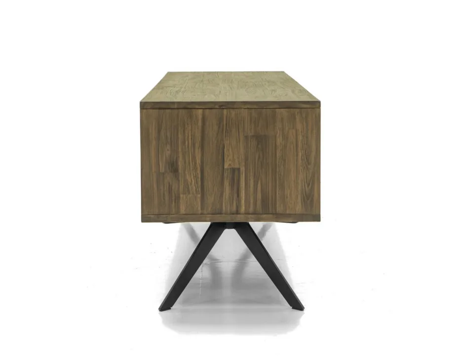 Tumepruun TV-alus Massa MASL01, akaatsiapuidust – 3