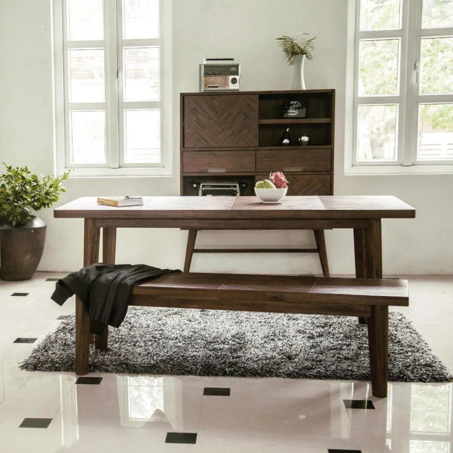 Tumepruun söögilaud Ashton ASTD05, akaatsiapuidust – 6