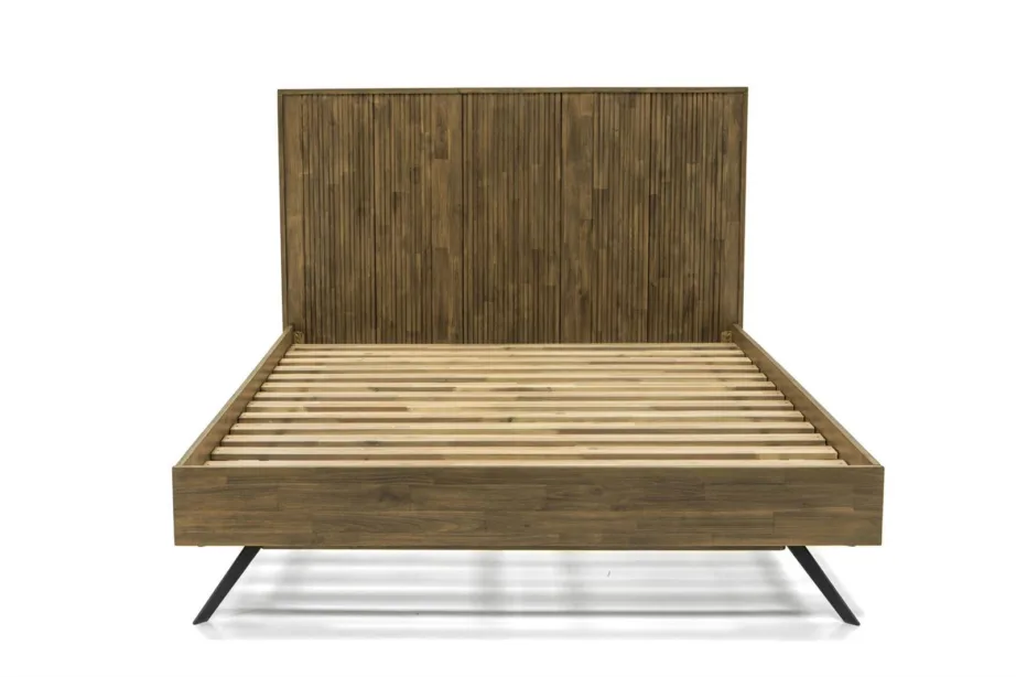 Tumepruun voodiraam Massa MASK01, akaatsiapuidust – 4