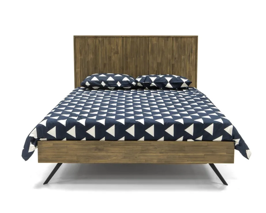 Tumepruun voodiraam Massa MASK01, akaatsiapuidust – 5