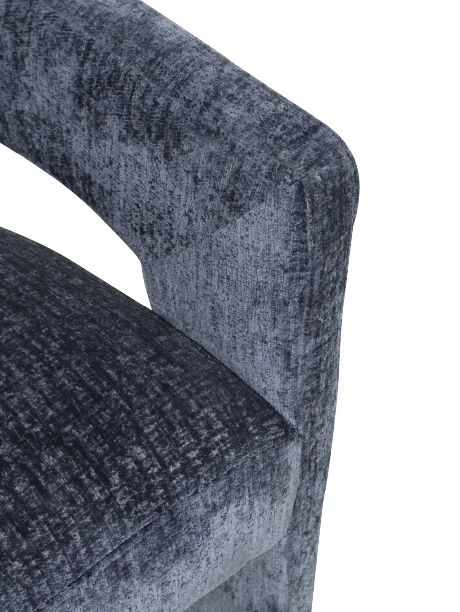 Tumesinine polsterdatud tool Leith LET71NB, 100% polüester – 6