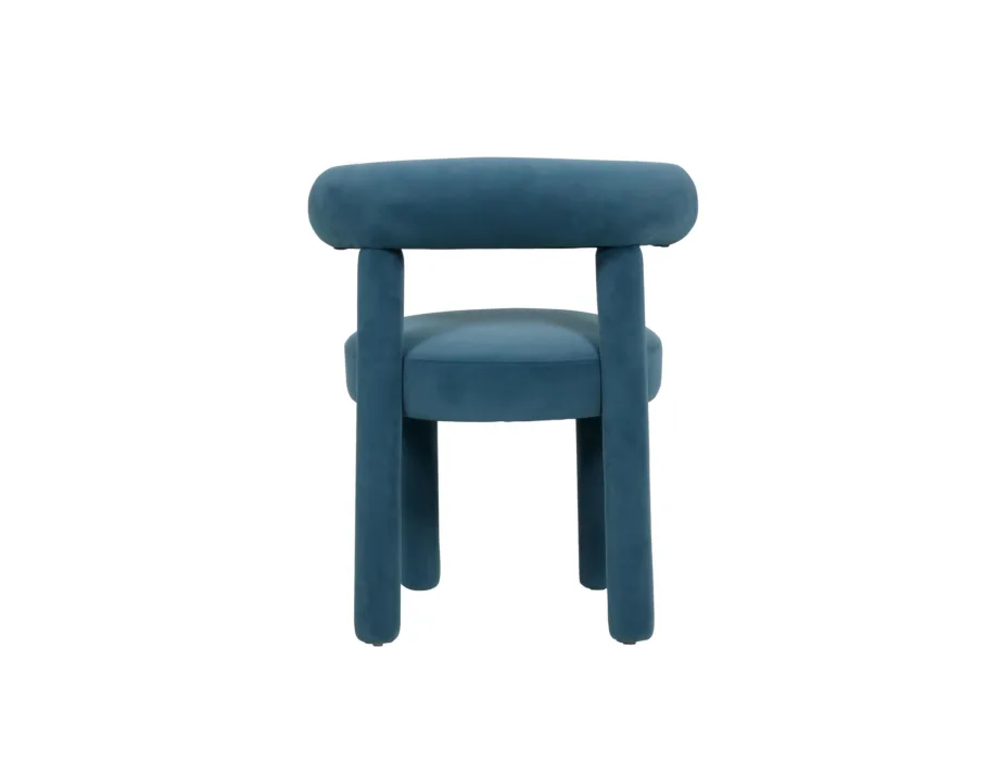 Sinine polsterdatud tool Leith LET77B, veluurkangast – 5