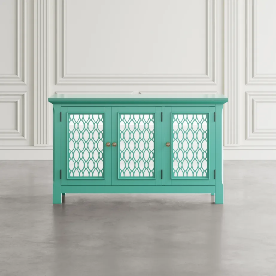 Türkiissinine Avola AV2253-54 kummut, akaatsiapuidust – 7