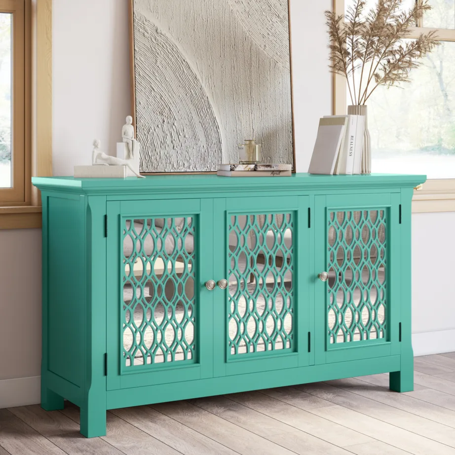 Türkiissinine Avola AV2253-54 kummut, akaatsiapuidust – 11