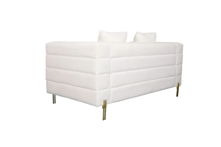 Valge diivan Nua N49-1, buklee kangast – 7