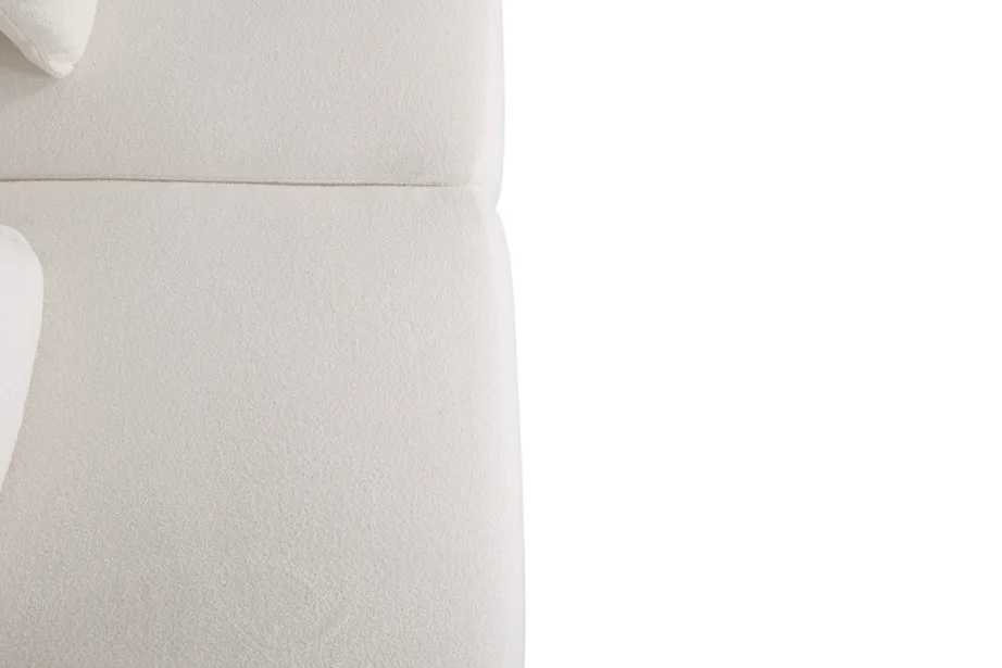 Valge diivan Nua N49-1, buklee kangast – 10