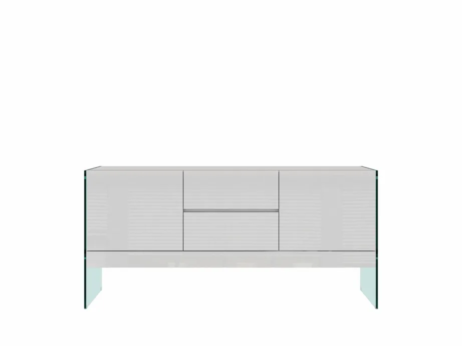 Valge kõrgläikega kummut Soho SH03, pulbervärvitud MDF – 14