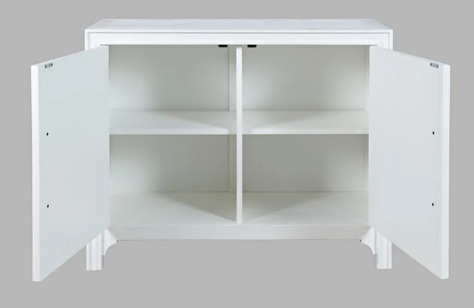 Valge kummut Avola AV2056-40, akaatsiapuidust – 2