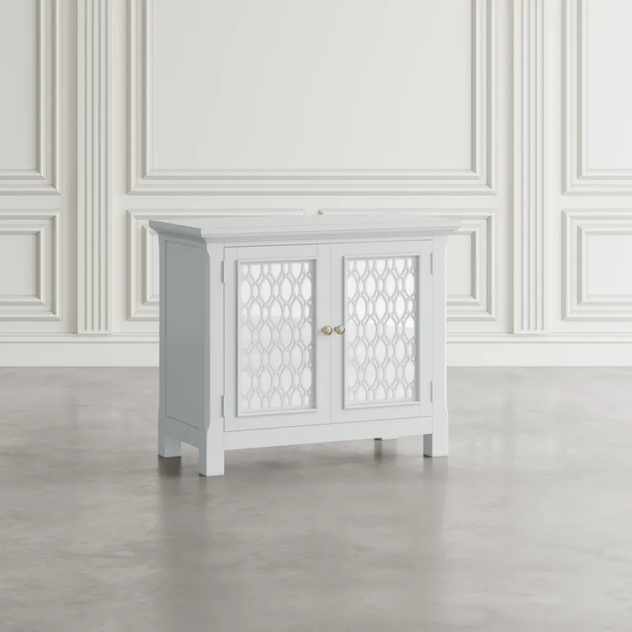 Valge kummut Avola AV2251-38, akaatsiapuidust – 9