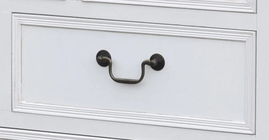 Valge kummut Rimini White RIW024, lehtpuu puidust – 2