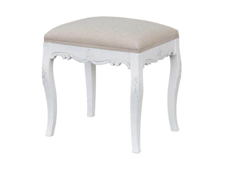 Valge polsterdatud stool Rimini White RIW046