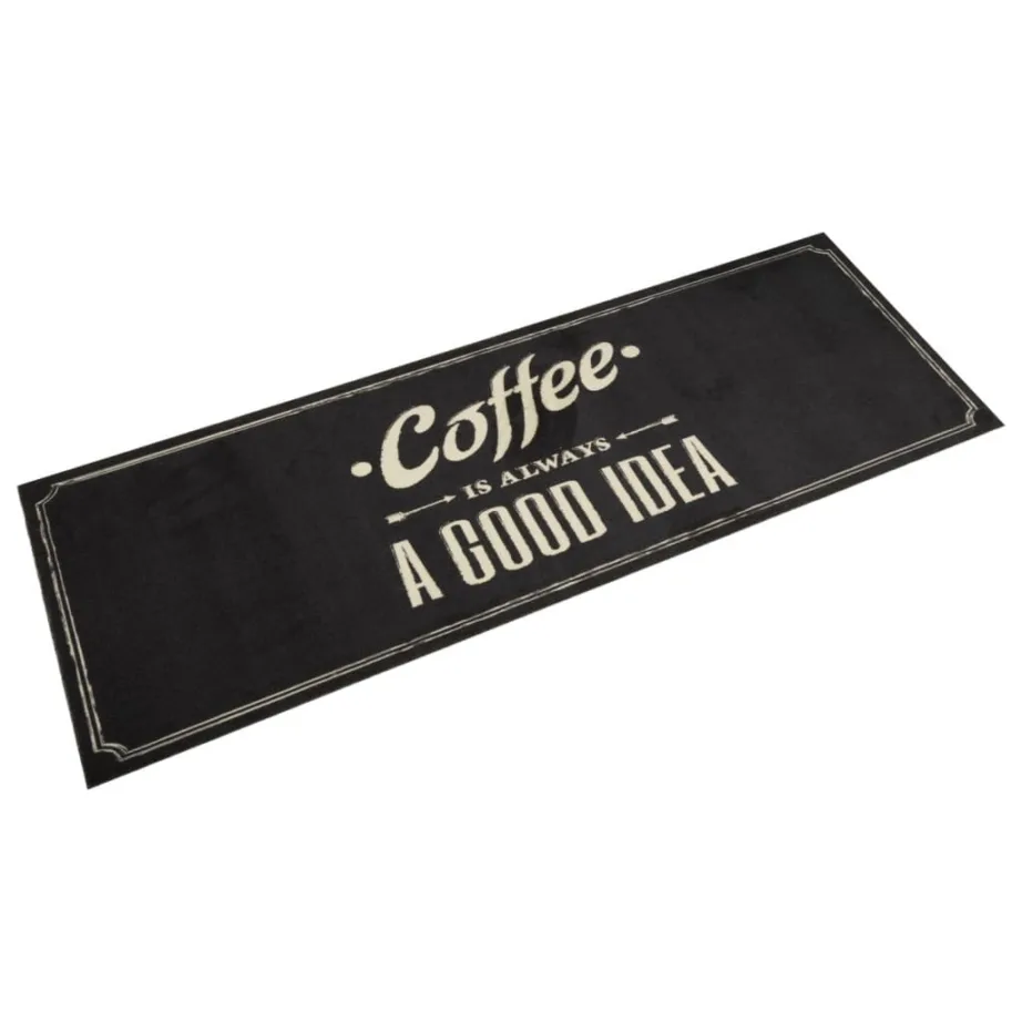 Köögivaip, pestav, Coffee tekst, 60 x 180 cm, samet