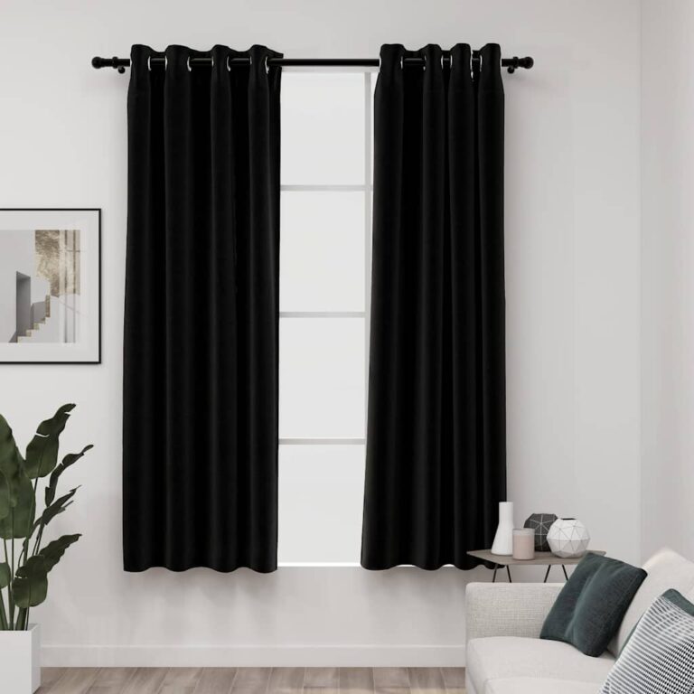 Linase välimusega pimendavad kardinad 2 tk antratsiit 140x175cm