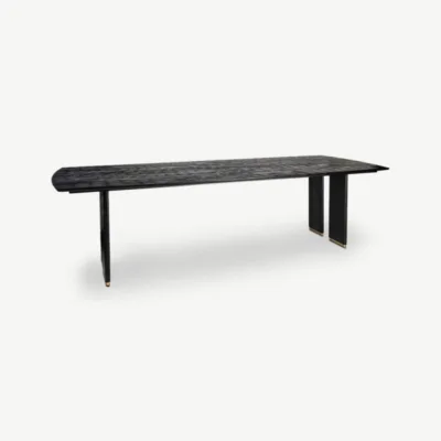 Ovaalne söögilaud Libre, must puit, 280 cm