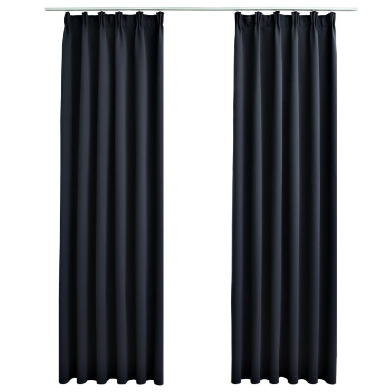 Pimendavad kardinad konksudega 2 tk antratsiithall 140 x 225 cm