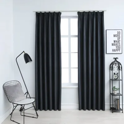 Pimendavad kardinad konksudega 2 tk antratsiithall 140 x 225 cm