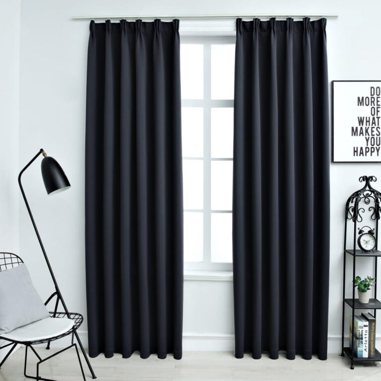 Pimendavad kardinad konksudega 2 tk antratsiithall 140 x 225 cm