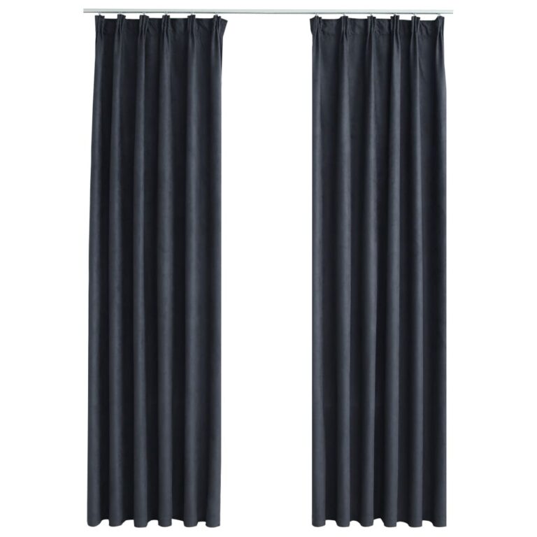 Pimendavad kardinad konksudega 2 tk antratsiithall 140 x 245 cm