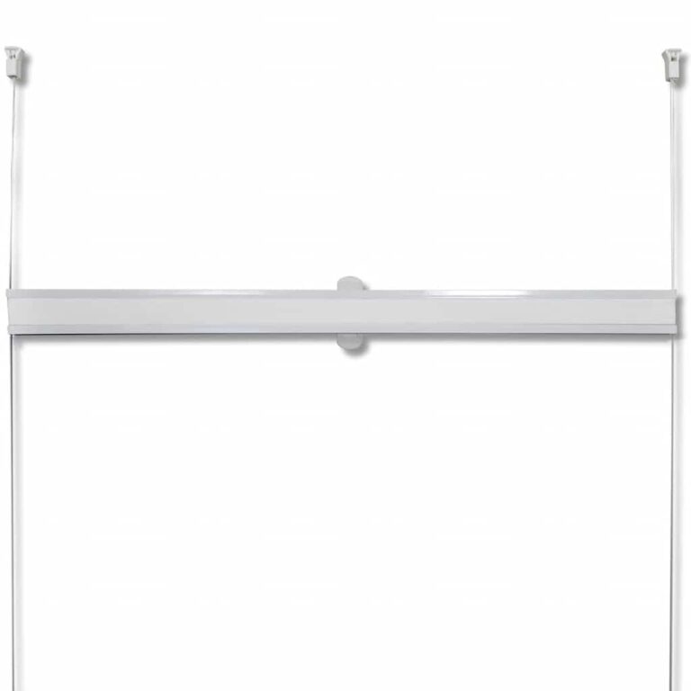 Plisseekardin 110 x 200 cm valge