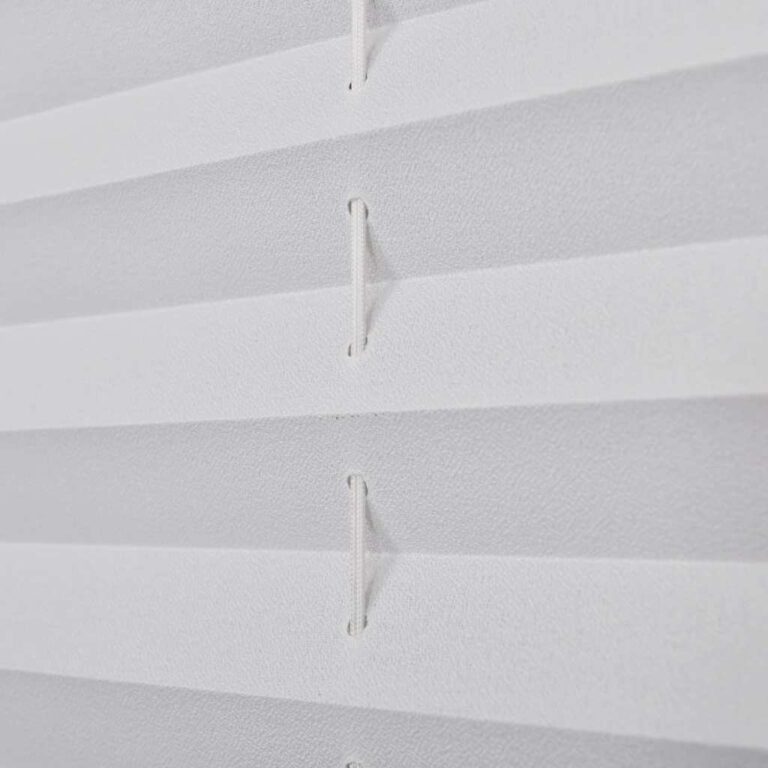 Plisseekardin 110 x 200 cm valge