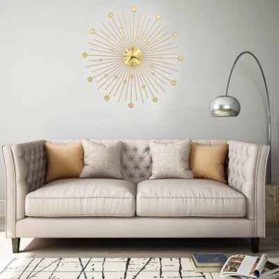 Seinakell metall 70 cm kuldne