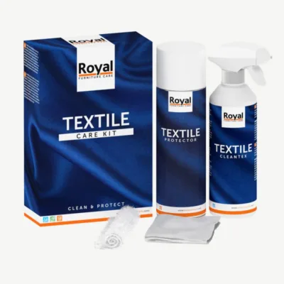 Tekstiilihoolduskomplekt mööbli ja kangaste puhastamiseks ja kaitseks. Komplekt sisaldab 500 ml Textile Protectorit, 500 ml Cleantex vahtpuhastust, puuvillast puhastuskinnast ja puhastuslappi.