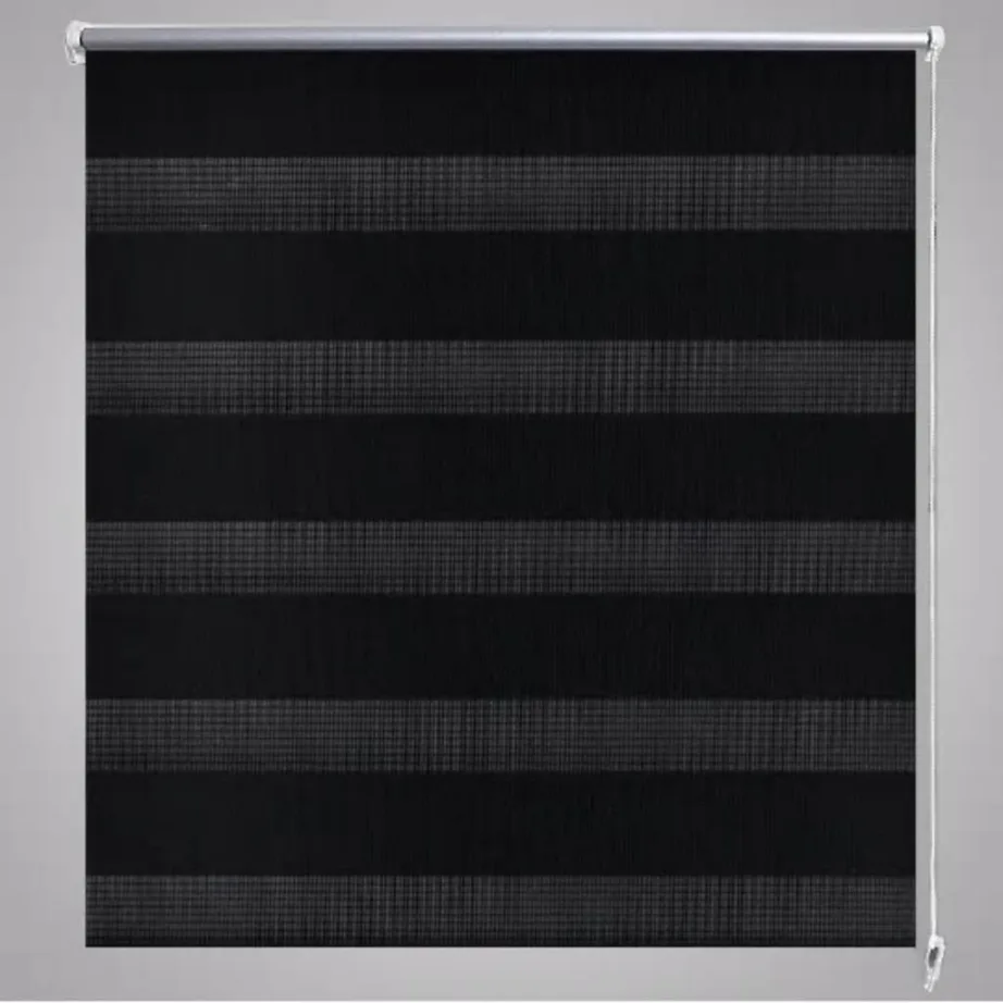 Triibuline ruloo 120 x 230 cm must – 4