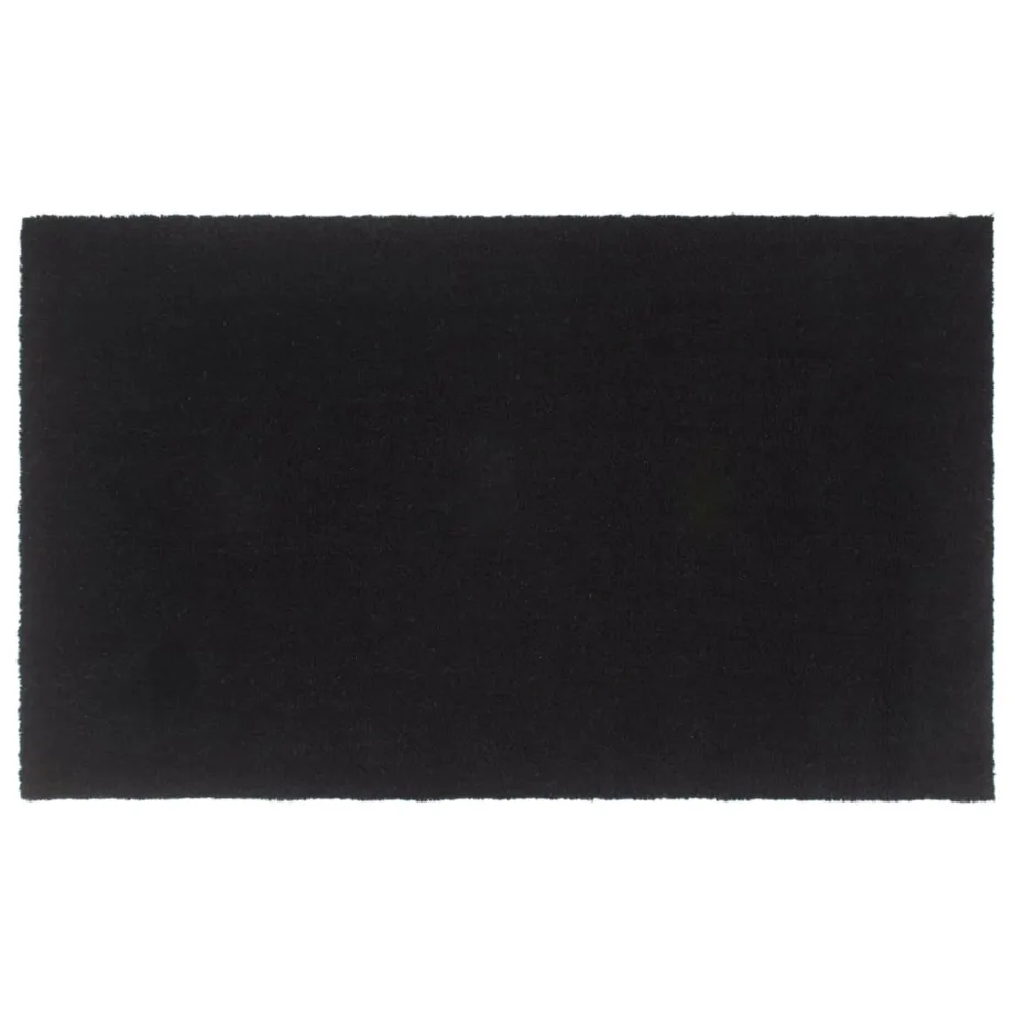 Uksematt, must, 90 x 150 cm, flokeeritud kookoskiud