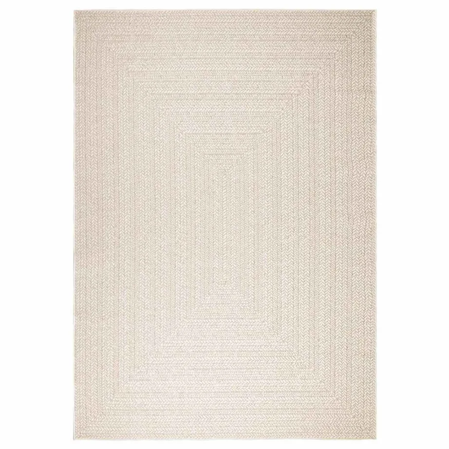 Kreemjas džuudimustriga sise- ja õuevaip ZIZUR, 200 x 290 cm, polüpropüleen – 3