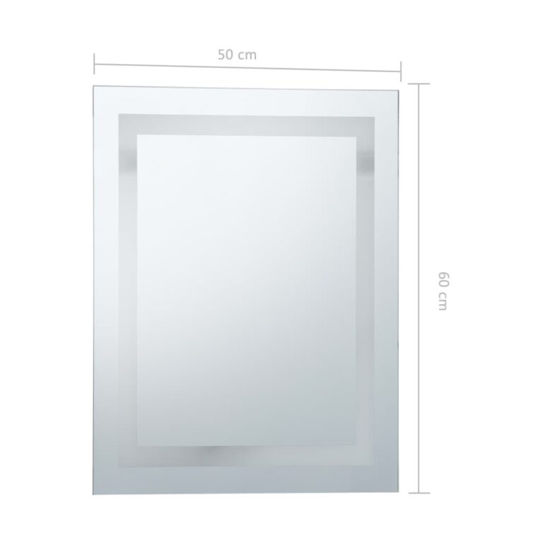 Vannitoa LED-seinapeegel puutetundliku anduriga 50 x 60 cm