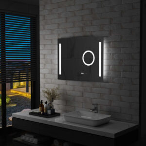 Vannitoa LED-seinapeegel puutetundliku anduriga 80 x 60 cm