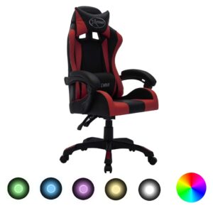Võidusõidutool RGB LED-tuledega