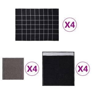 12-osaline rätikute komplekt
