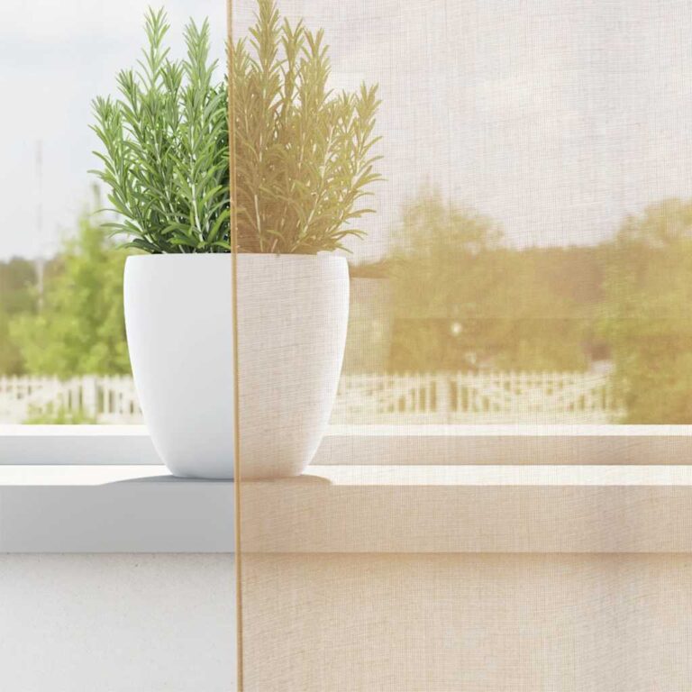Aasadega Voile kardinad 2 tk Liiv 140x245 cm