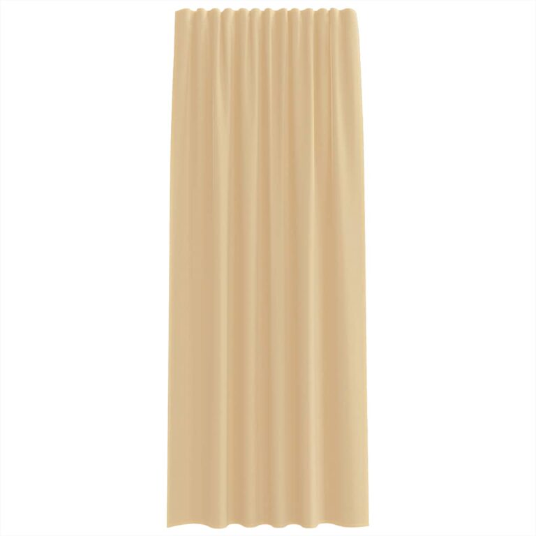 Aasadega Voile kardinad 2 tk Liiv 140x245 cm