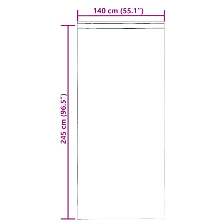 Aasadega Voile kardinad 2 tk Liiv 140x245 cm