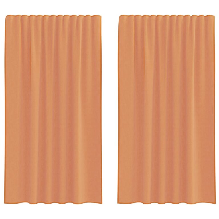 Aasadega Voile kardinad 2 tk terrakota 140x175 cm