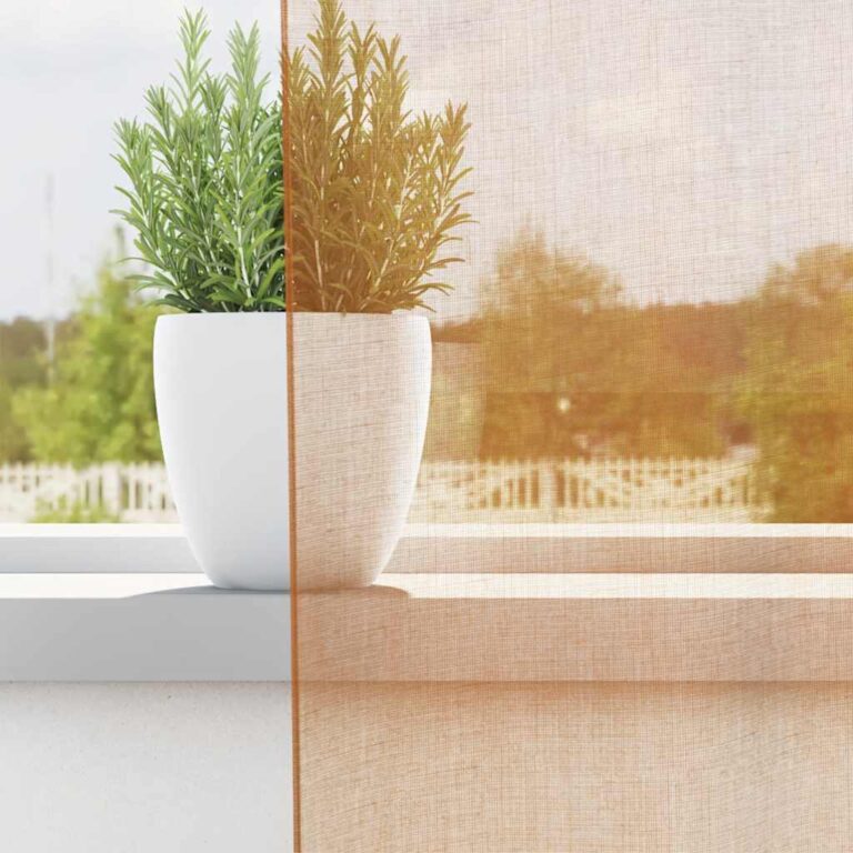 Aasadega Voile kardinad 2 tk terrakota 140x260 cm