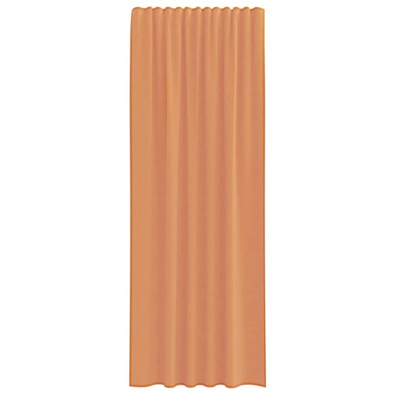 Aasadega Voile kardinad 2 tk terrakota 140x260 cm