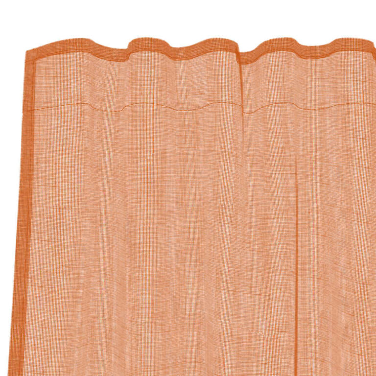 Aasadega Voile kardinad 2 tk terrakota 140x260 cm