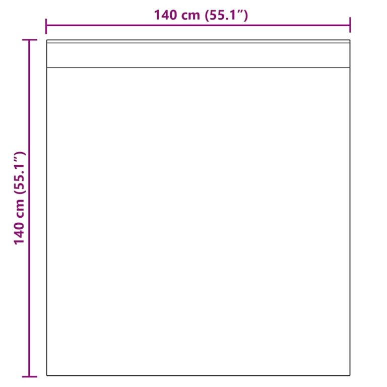 Aasadega Voile kardinad 2 tk valge 140x140 cm