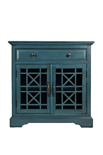 Antique sinine vitriinkapp Avola AV175-32