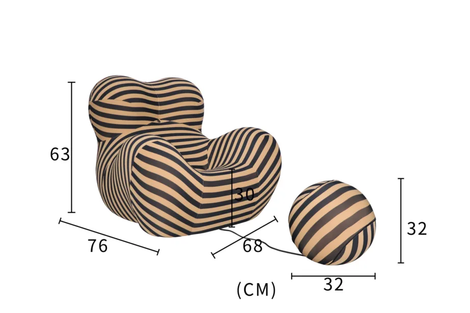 Beež tugitool Nua N31-29, elastne sile kangas – 13