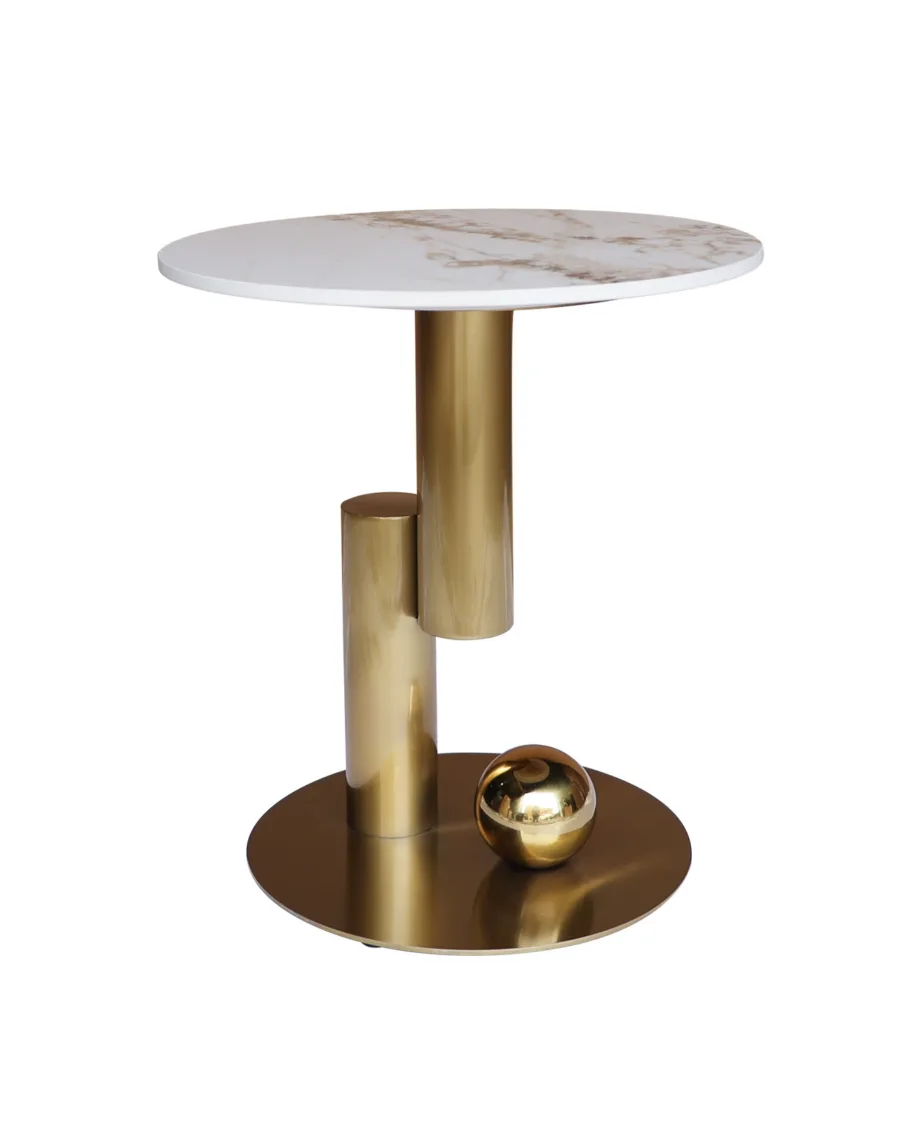 Kuldsete jalgadega kohvilaud Modig M60, metallist – 6