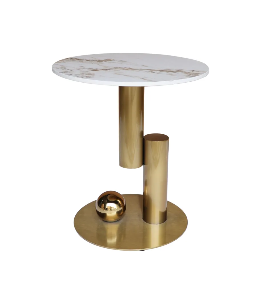 Kuldsete jalgadega kohvilaud Modig M60, metallist – 5