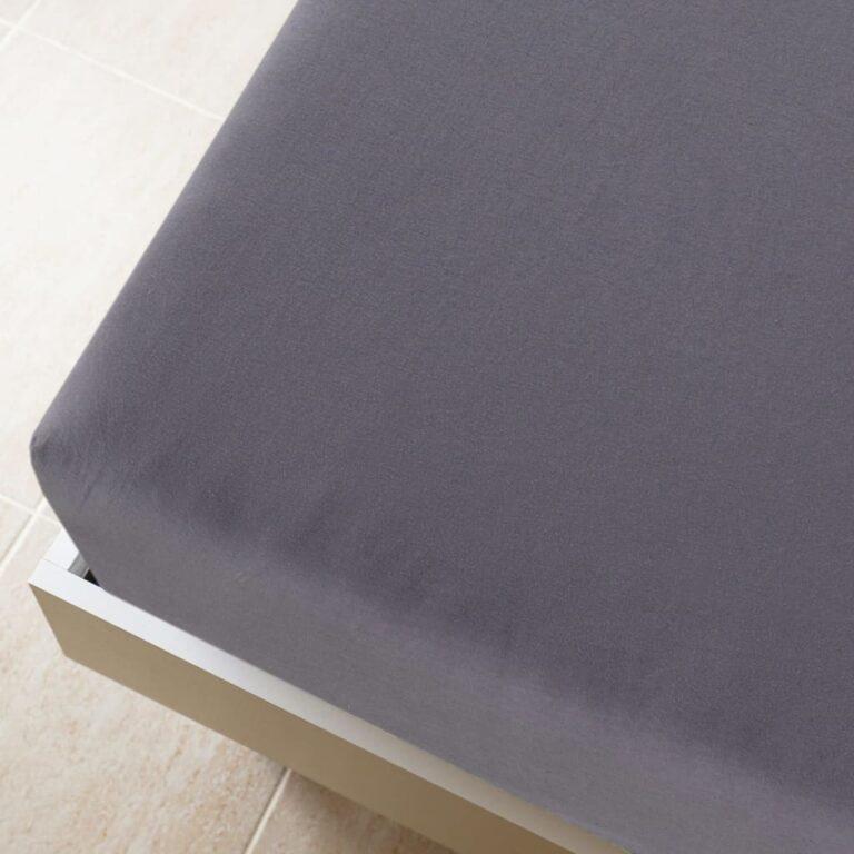 Kummiga voodilinad 2 tk antratsiithall 180x200 cm puuvill